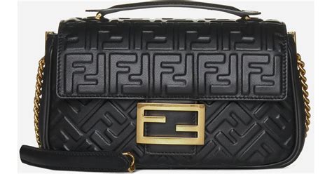 fendi baguette chain midi|Fendi ff motif Messenger bag.